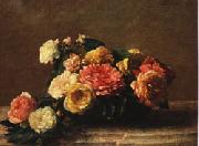 Henri Fantin-Latour Roses in a Bowl Germany oil painting artist